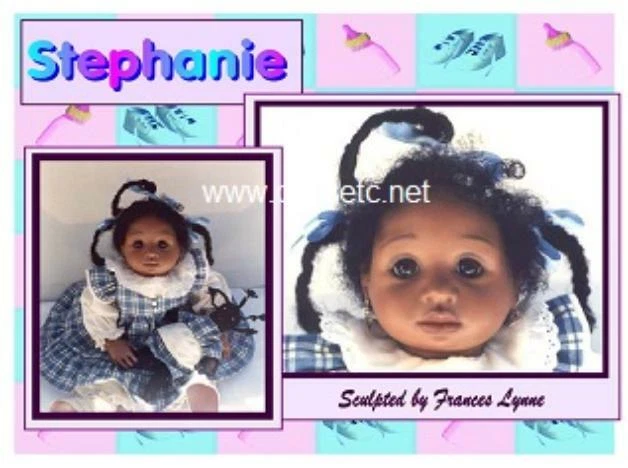 KIT MUÑECA PORCELANA VINTAGE - AFROAMERICANA "STEPHANIE" - MOLDE DE FRANCES LYNN Foto 2 de 2