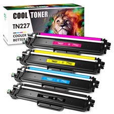 4 Pack TN227 Toner HIgh Yield For Brother MFC-L3770CDW HL-L3270CDW HL-L3290CDW