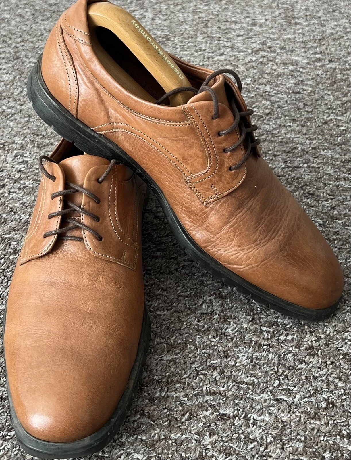 Scarpe formali in pelle Clarks Oxford EL80569 UK taglia 8 buone condizioni