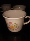 Vintage CORELLE Corning SPRING MEADOW Cups Mugs -Set 5- Floral Pink Yellow Blue  — photo 8