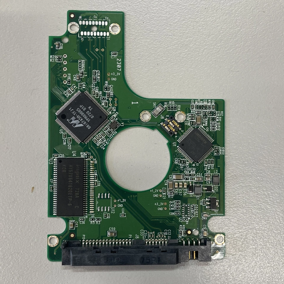 WD WD2500BEVS-60UST0 2.5" SATA HDD PCB Board 2060-701499-000 REV A - Image 3 of 4