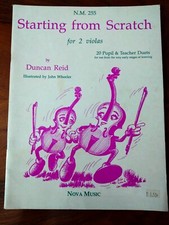 Starting From Scratch For 2 Violas 20 Teacher Pupil Duets Music Book