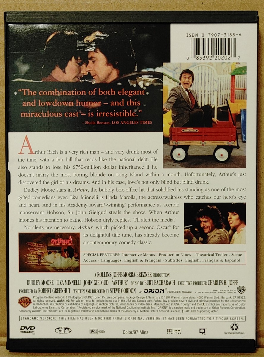 Arthur (DVD, 1981) 85392202027| eBay
