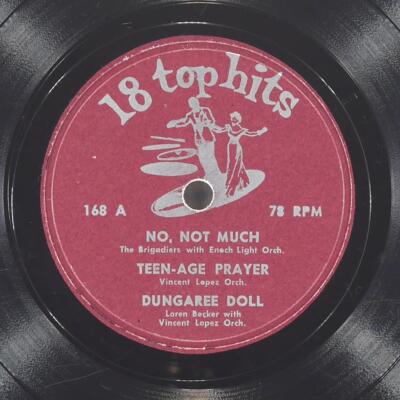 THE BRIGADIERS ENOCH LIGHT No, Not Much 18 TOP HITS 168 VG 78 10''  Pop