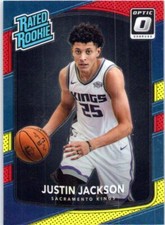 2017-18 Donruss Optic #158 Justin Jackson Red and Yellow