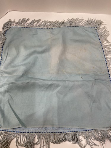 Vtg Pillow Cover WWII US Army Fort Lewis Ord Benning Souvenir Sweetheart Fringe - Picture 8 of 21
