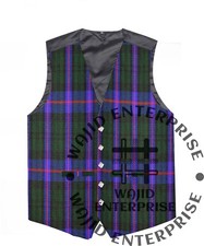Armstrong tartan VEST Formal 5 Buttons Kilt Waistcoat Scottish Wedding Kilt Vest