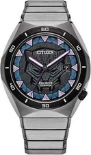 Citizen AW1668-50W Black Panther Marvel "Wakanda Forever" Super Titanium Watch