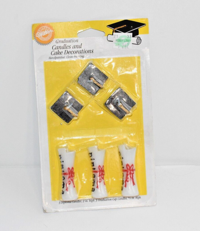 Wilton Graduation Candles and Cake Decorations