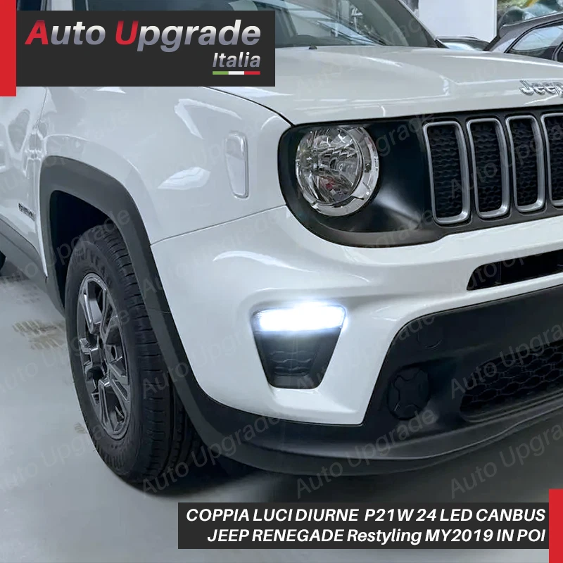 FULL LED PER JEEP RENEGADE RESTYLING - ANABBAGLIANTI ABBAGLIANTI DRL FENDINEBBIA - Immagine 3 di 4