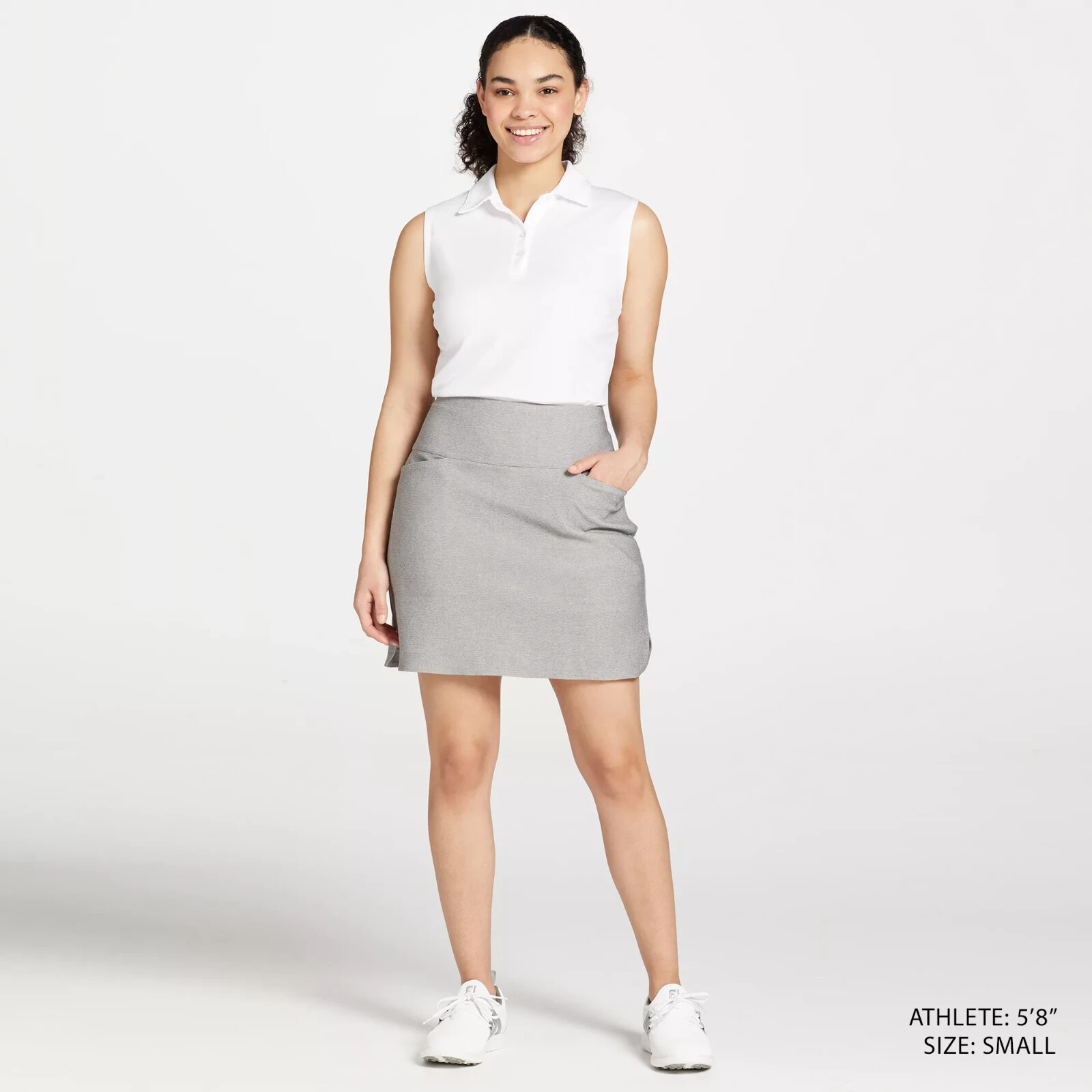 Женские гольфы Walter Hagen Sculpt Golf Pull on Skort | Серый | M.