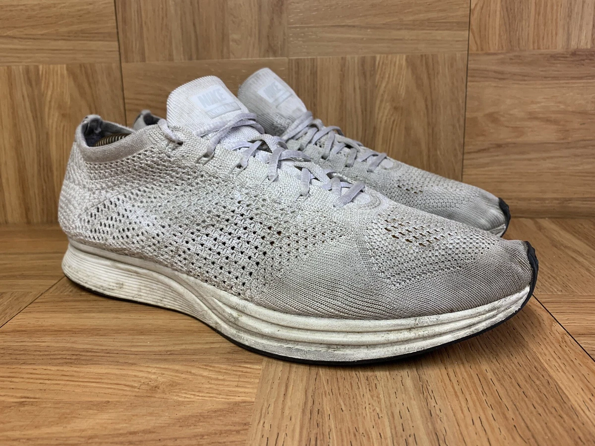 Flyknit racer - white/sail/pure clearance platinum