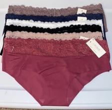 Bundle 6 pieces Lace Waistband Seamless Hipster Panties Underwear. Sz Xlarge.