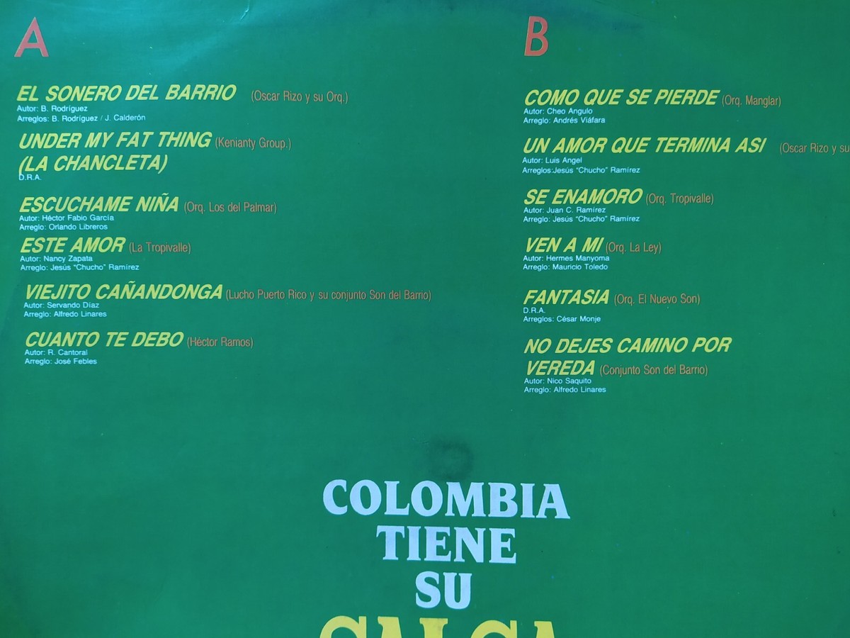 Colombia Tiene Su Salsa x 3 Lps , Salsa Rare Dura Éxito Colombia