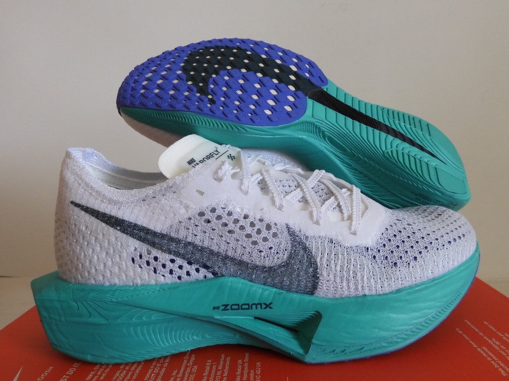 Nike ZoomX Vaporfly Next% 3 Women's Running Shoes White Deep Jungle Aquatone DV4130-102 Size 8