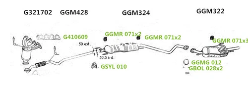 Exhaust Front Pipe/Pipeline For Vauxhall Astra Zafira GGM428 GM428 - Picture 2 of 3
