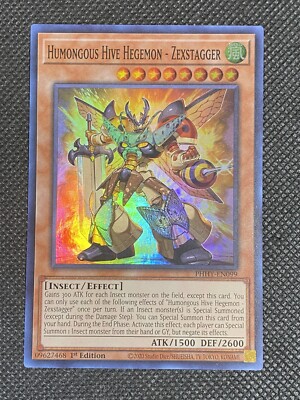 YuGiOh! Humongous Hive Hegemon - Zexstagger PHHY-EN099 Super Rare 1st Edition NM