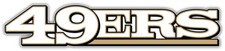 San Francisco 49ers NFL Sport White Car Bumper Sticker Decal ''SIZES''