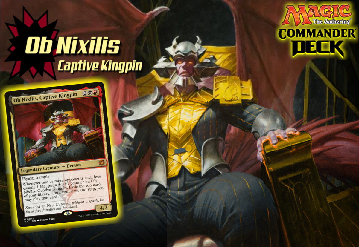 Ob Nixilis, Captive Kingpin MTG EDH Commander Deck! Rakdos Ping! | eBay Ob Nixilis, Captive Kingpin MTG EDH Commander Deck! Rakdos Ping! | eBay