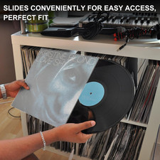 30 Pack 4 Mil Thick Vinyl Sleeves, 12.75" X 12.75" Vinyl Record Sleeve Clear ...