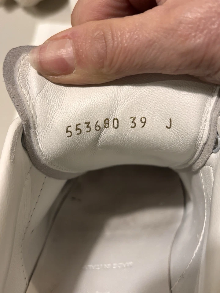 👟 Authentiques ALEXANDER McQUEEN Taille EU39 -Sneakers Oversize Blanc / Noir - Photo 2/4