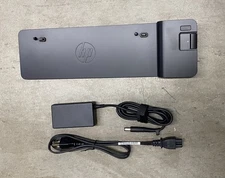 Hewlett Packard HP UltraSlim Docking Station D9Y32UT#ABA with 65W AC Adapter