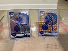 (2) 2020-21 Panini Mosaic Basketball #273 Obi Toppin NBA Debut RC Orange + Base