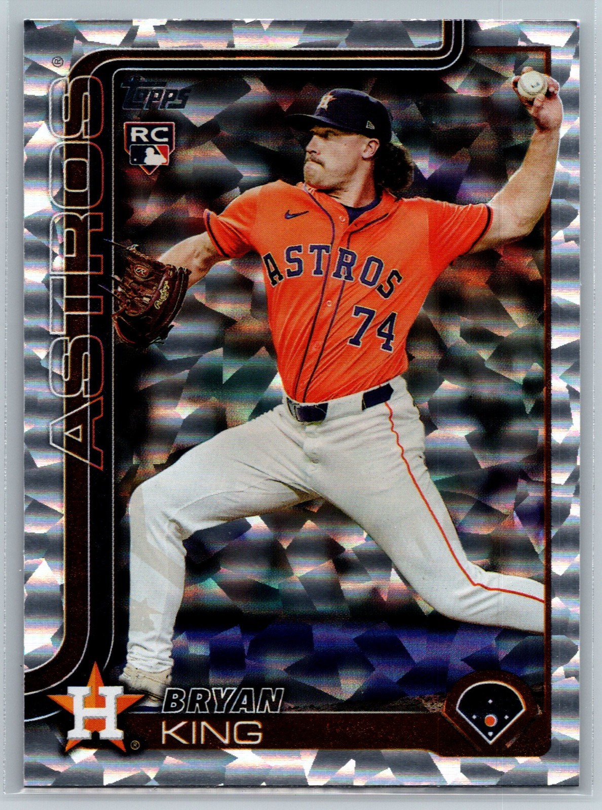 2025 Topps Update Series - Bryan King #US183 Cracked Ice (RC)
