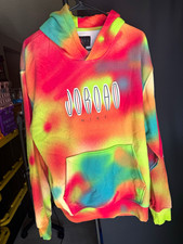 Jordan Mens Multicolor Tie-Dye Pullover Hoodi...