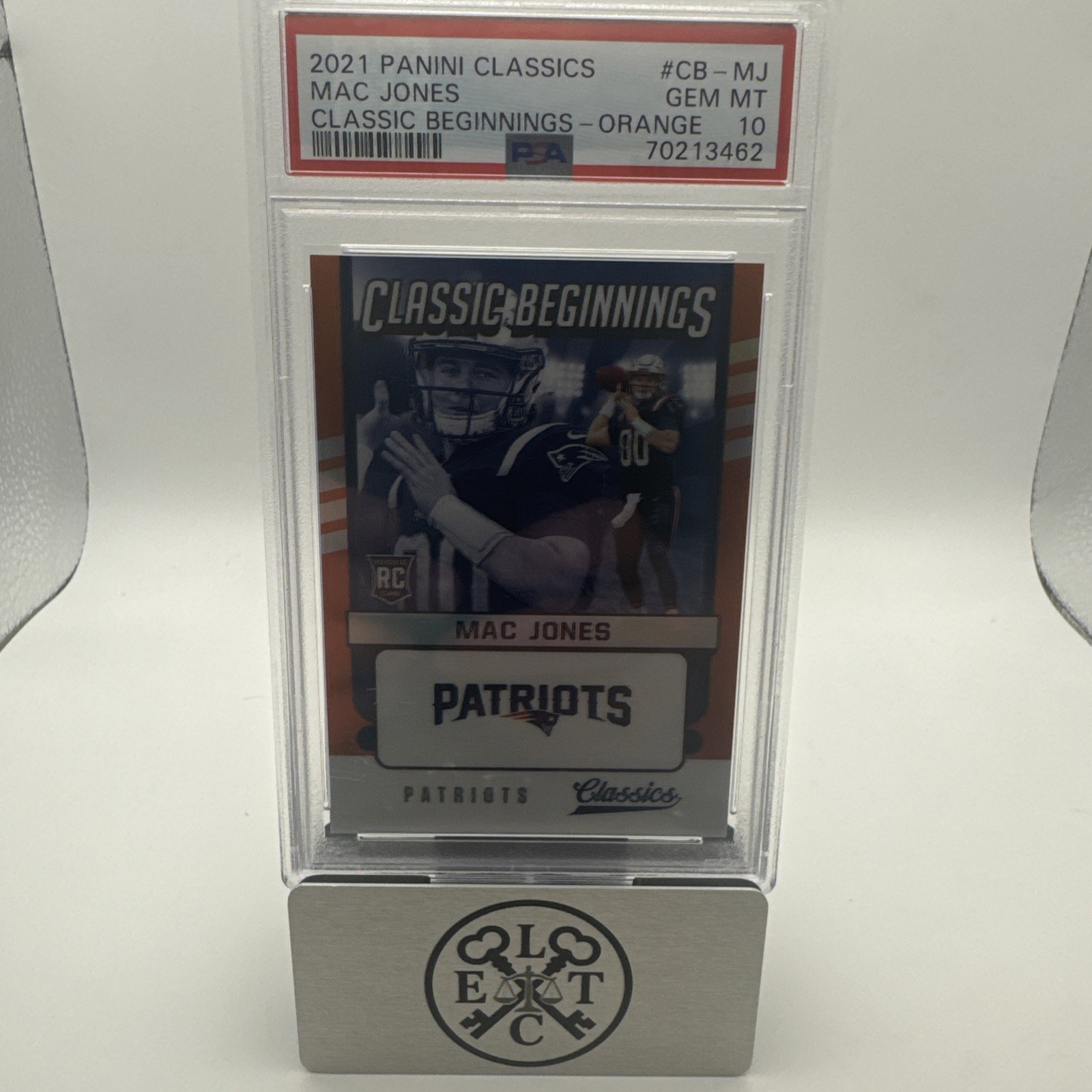 Mac Jones Panini Classics Classic Beginnings #CBMJ Orange