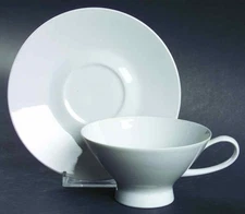 Rosenthal - Continental Classic Modern White Cup & Saucer 5967040