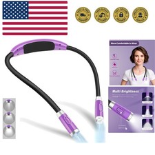 Rechargeable LED Neck Reading Light, Book Lights for Reading in Bed, 3 Bright...