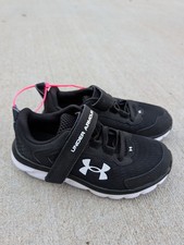 Under Armour Kids Shoes Size 12K Assert Black White Sneaker Running 3024635-001