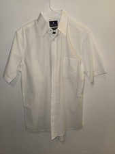 Men s Size 15 1/2 Stafford Cotton Blend Oxford Button Down Dress Shirt