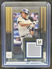 2024 Topps Museum Derek Jeter Meaningful Materials Legends Jersey Gold #/35