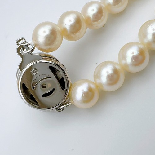 TASAKI Collana Perla Akoya 7,0-7,2 mm Argento circa 40 cm Regalo - Foto 4 di 10
