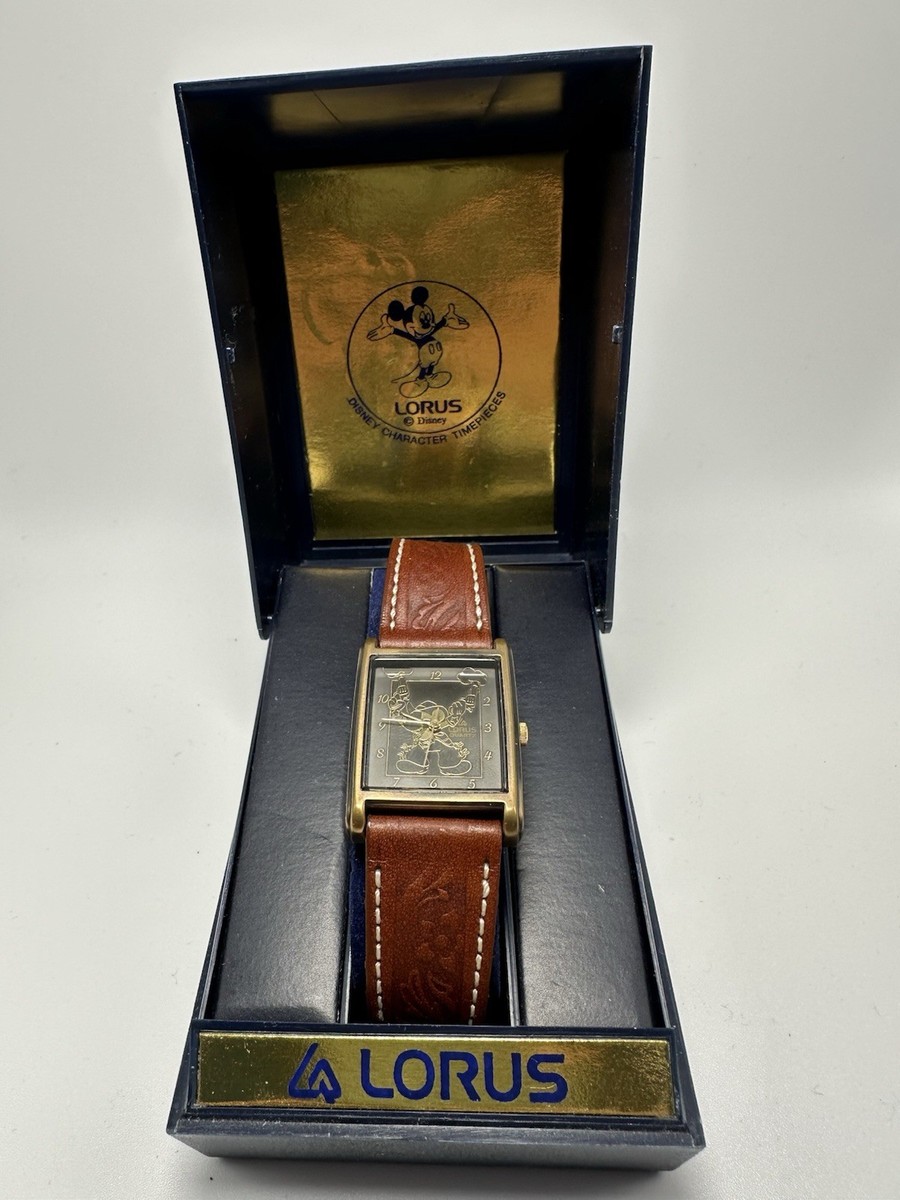 Disney Lorus V515-5150 New Battery Mickey Mouse Cowboy Tank Watch