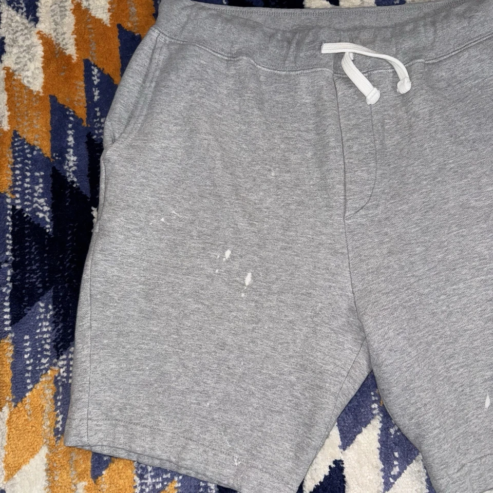 Polo Ralph Lauren Surf Playa Oso Polar Gris Sudor Pantalones Cortos Grandes Raro Dmged Foto 4 de 4