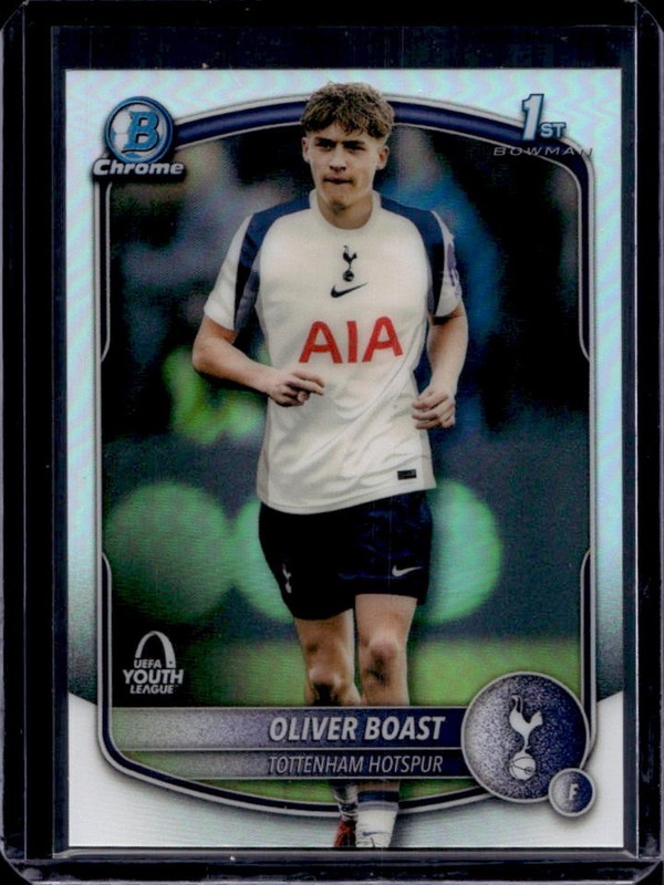 2025-26 Topps Chrome UEFA Oliver Boast Bowman Youth League 1st #BU-OB Tottenham