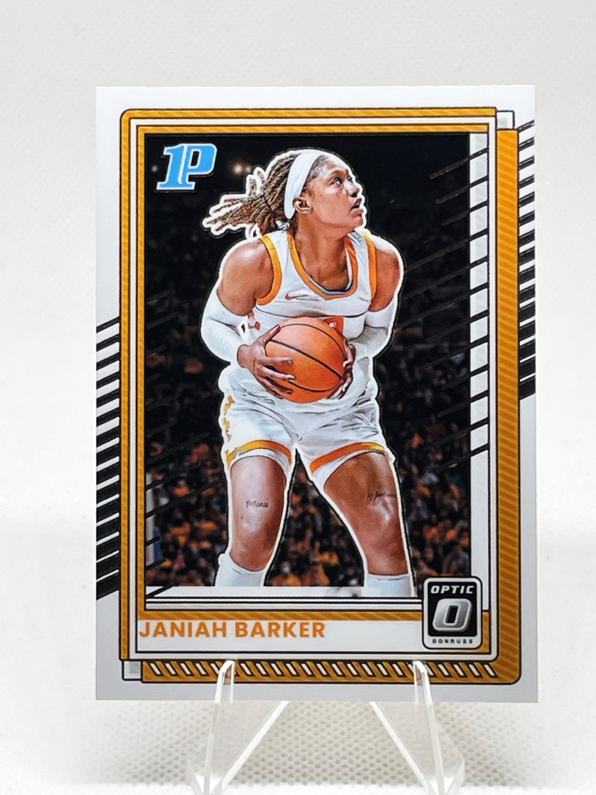 2025-26 Panini Donruss Janiah Barker #102 OPTIC 1st 1P Tennessee Las Vegas Aces