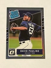 DAVID PAULINO rc 2017 Donruss Optic BLACK PRIZM #d /25