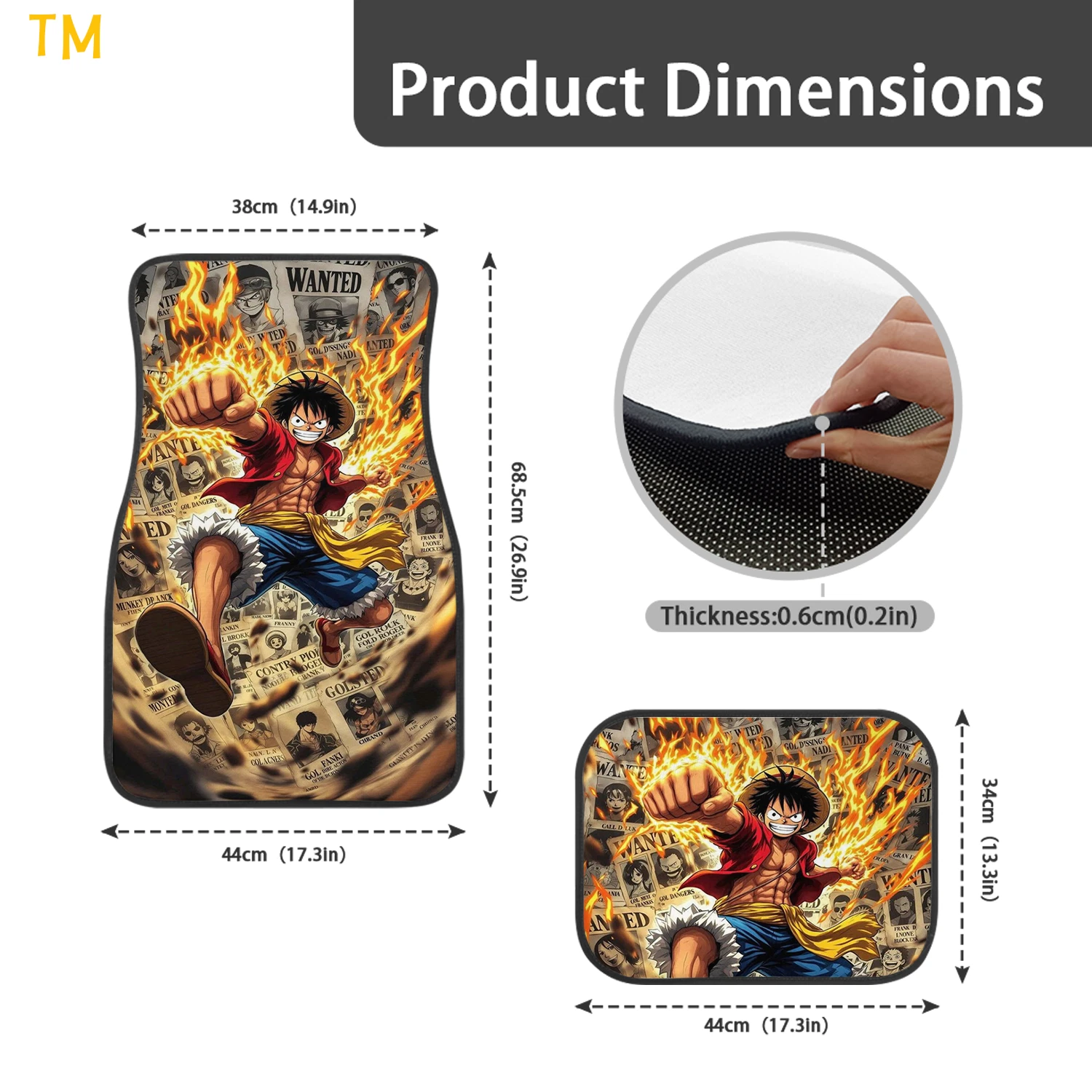 One Piece Car Floor Mats Set
