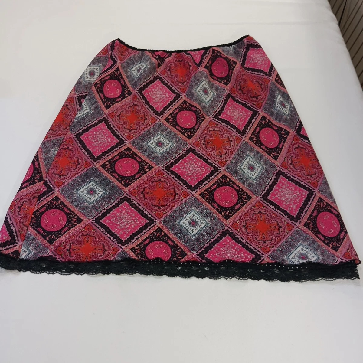 Jupe Noire Versailles Taille 10 - Coupe A-Line (évasée), En Coton Stretch - Occasion Très Bon état