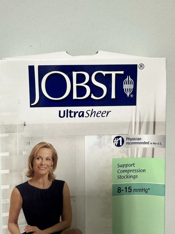 JOBST MEDIAS DE COMPRESIÓN SOPORTE ULTRA TRANSPARENTE 8-15 MMHG BEIGE SEDOSO Talla S Foto 3 de 4