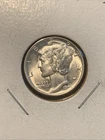 1943 P Mercury Dime Brilliant Uncirculated 90% Silver Coin Au / BU