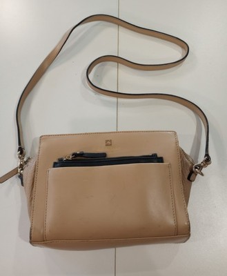 Kate Spade Adelia Crossbody Beige Hadley Street Satchel Purse Handbag