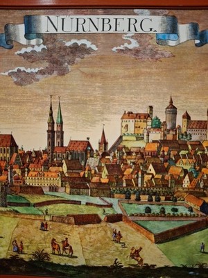 Vintage E Otto Schmidt West Germany Metal Tin Box Nurnberg Nuremburg