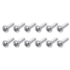 Machine Screws (M2x6mm) 30Pcs, Phillips Cross Pan Bolts 304 Stainless Steel