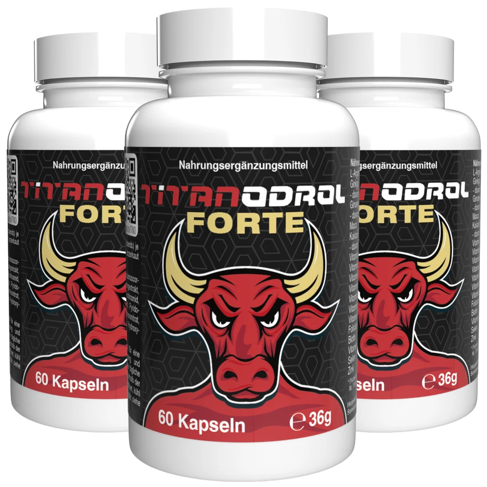 Titanodrol Forte - 180 Kapseln (3x 60 Kapseln), 3er Pack