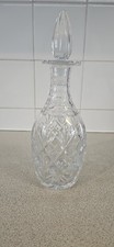 Stunning Vintage Webb Corbett Diamond Cut Crystal Decanter with Stopper